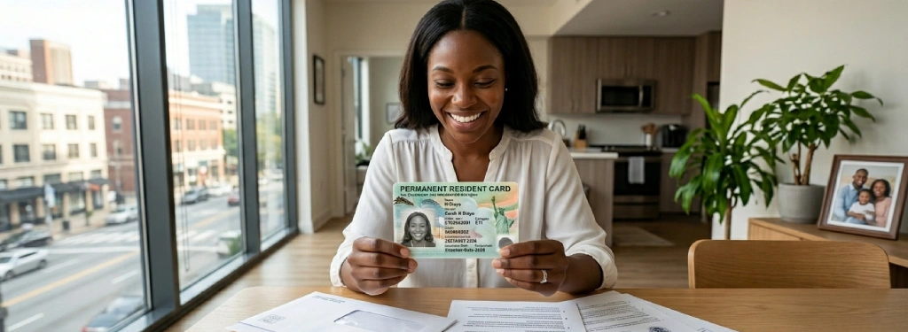 what does the green card look like